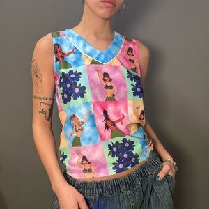 Hula Girl Cycle Tank